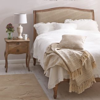 An Image of Amelie Upholstered Bedstead Brown
