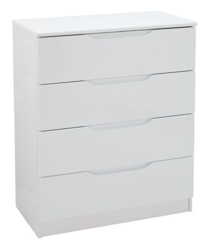 An Image of Legato 4 Drawer Chest - White Gloss