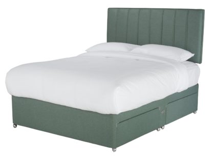 An Image of Sleepeezee Gel 1000 4 Drawer Kingsize Divan Set - Mint