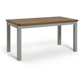 An Image of Habitat Kent 6 Seater Veneer Dining Table - Light Grey