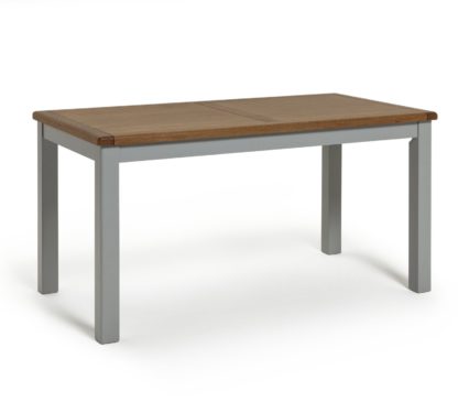 An Image of Habitat Kent 6 Seater Veneer Dining Table - Light Grey