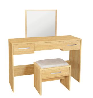 An Image of Argos Home Hallingford Dressing Table - Oak Effect