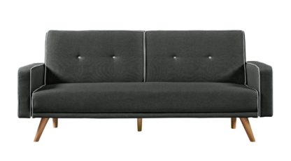 An Image of Habitat Frankie 2 Seater Clic Clac Sofa Bed - Charcoal