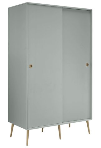 An Image of Softline 2 Door Sliding Wardrobe - Soft Grey