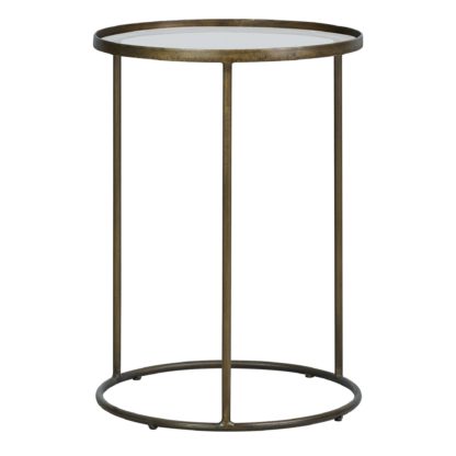 An Image of Pimlico Antique Brass Side Table Antique Brass