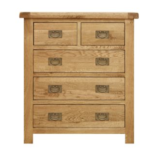 An Image of Aylesbury Oak 5 Drawer Chest Light Natural