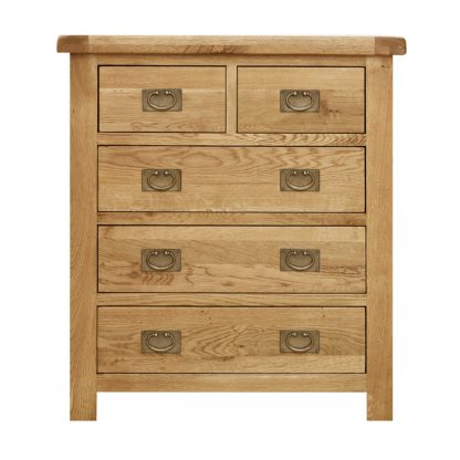 An Image of Aylesbury Oak 5 Drawer Chest Light Natural