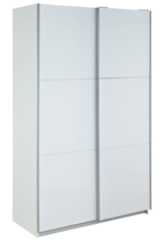 An Image of Habitat Holsted White Medium Wardrobe