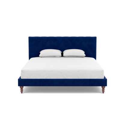 An Image of Heal's Balmoral Bedstead Super King Brushed Cotton Cadet