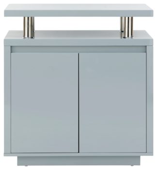 An Image of Polar 2 Door Sideboard - Grey Gloss