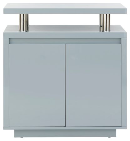 An Image of Polar 2 Door Sideboard - Grey Gloss