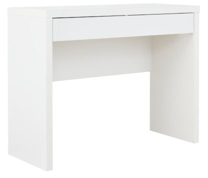 An Image of Habitat Jenson Dressing Table Desk - White Gloss