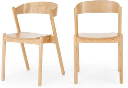 An Image of Set of 2 Yaunti Dining Chairs, Ash