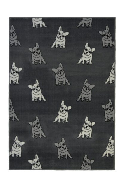 6e2f7f25d37275b0ac6277e4b1def55a9367ed3a6e7d7aa351811ea9f9c054fb.jpg An Image of Homemaker Adorn French Bulldog Rug - 80x150cm