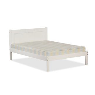 An Image of Clifton White Wooden Bed Frame White