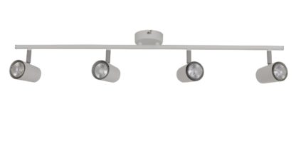 An Image of Argos Home Spotlight 4 Light Bar - Matt White