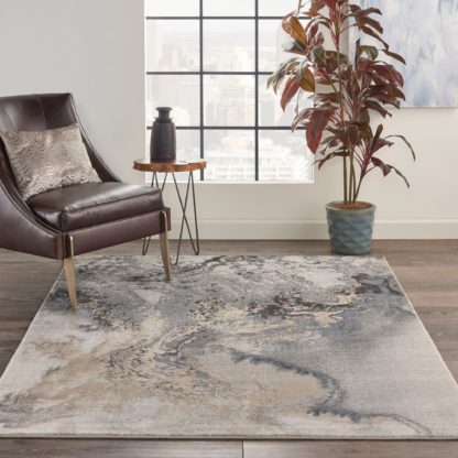 An Image of Grey Maxell 8 Rug Grey/Natural