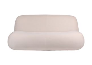 An Image of Ligne Roset Pukka 2 Seater Settee in Wool Blend Cream Gentle 223