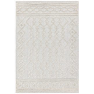 An Image of Asiatic Salta Geometric In & Outdoor Rug - 120x170cm - Cream