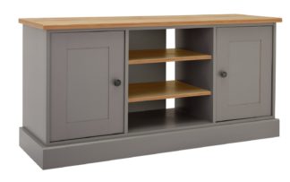 An Image of Habitat Winchester 2 Door Sideboard and TV Unit - Grey