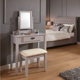 An Image of Shaker Grey Dressing Table Set Grey