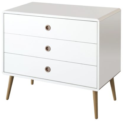 An Image of Softline 3 Drawer Chest - White