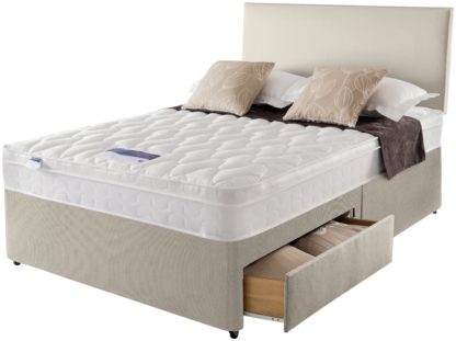 An Image of Silentnight Auckland Kingsize 4 Drawer Divan Bed - Natural