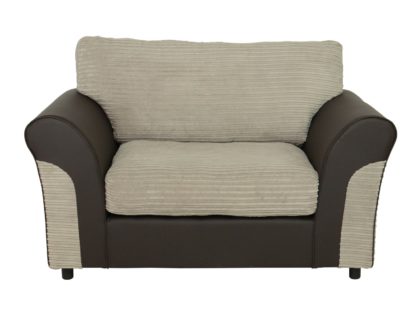 An Image of Argos Home Harry Fabric Cuddle Chair - Natural