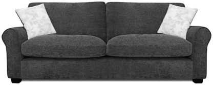An Image of Argos Home Tammy 4 Seater Fabric Sofa - Wine