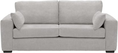 An Image of Habitat Eton 3 Seater Fabric Sofa - Black