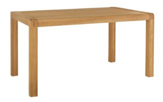 An Image of Habitat Radius Solid Oak 6 Seater Dining Table