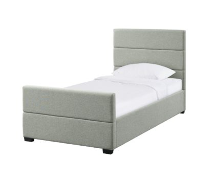 An Image of Habitat Costa Ottoman Single Bed Frame - Grey