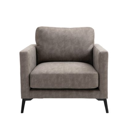 752c88fa5eaf0b8afe87ebb30d572c92463e01ca0bd3c85939a8d381832a2741.jpg An Image of Frey PU Leather Armchair - Grey Grey
