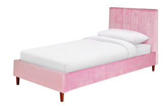 An Image of Habitat Pandora Single Bed Frame - Blush Pink