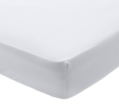 An Image of Argos Home 400TC Egyptian Cotton 30cm Fitted Sheet - King