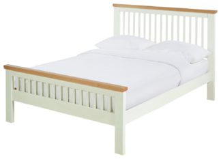 An Image of Argos Home Aubrey Superking Bed Frame - Two Tone Grey
