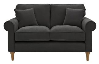 An Image of Habitat William 2 Seater Fabric Sofa - Charcoal