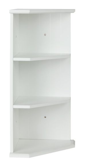 An Image of Argos Home Tongue & Groove Corner Shelf - White