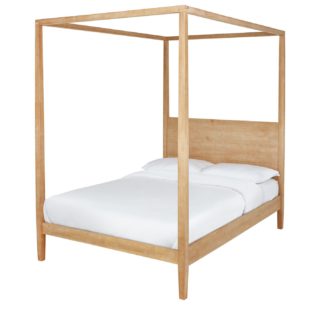 An Image of Habitat Blissford Four Poster Double Bed Frame - Pine