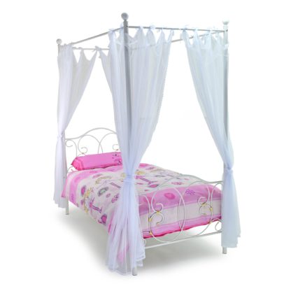An Image of Ballet Metal Bed Frame White