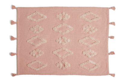 An Image of Habitat Agra Tufted Rug - 80X110cm - Pink