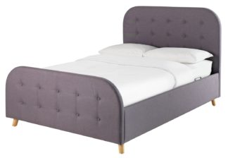 An Image of Habitat Ashby Ottoman Small Double Bed Frame - Grey