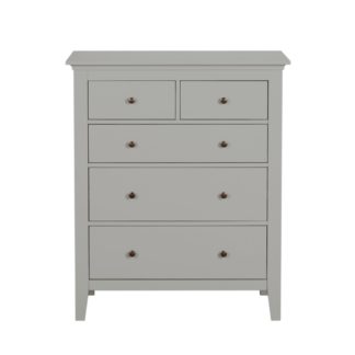 An Image of Lynton Grey 5 Drawer Chest Grey