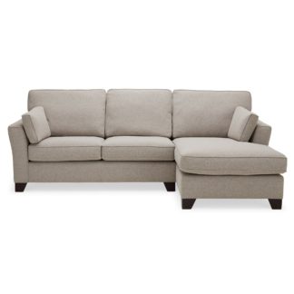 An Image of Grayson Right Hand Corner Chaise Sofa Brown