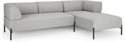 An Image of Kiva Right Hand Facing Chaise End Corner Sofa, Hail Grey