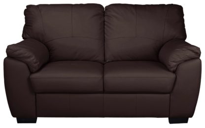 7d909169260d216e3355c9aba7b52e07abbb2fd7bc7182786d26cd154f0c3114.jpg An Image of Argos Home Milano 2 Seater Leather Sofa - Burgundy