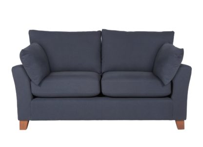 An Image of Argos Home Soren 2 Seater Fabric Sofa - Navy