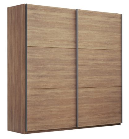 An Image of Habitat Holsted Extra Large Wardrobe - Oak Effect