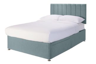 An Image of Argos Home Bircham Memory Kingsize Divan - Duck Egg