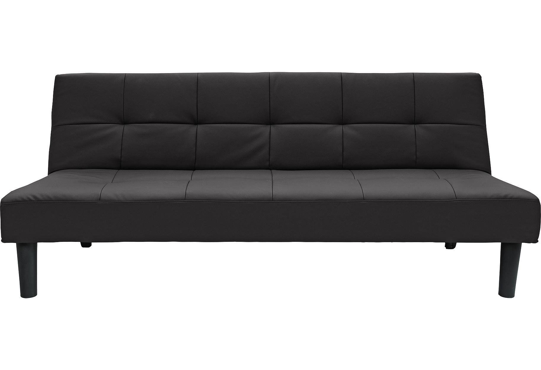 Habitat Patsy Faux Leather 2 Seater Clic Clac Sofa Bed Black